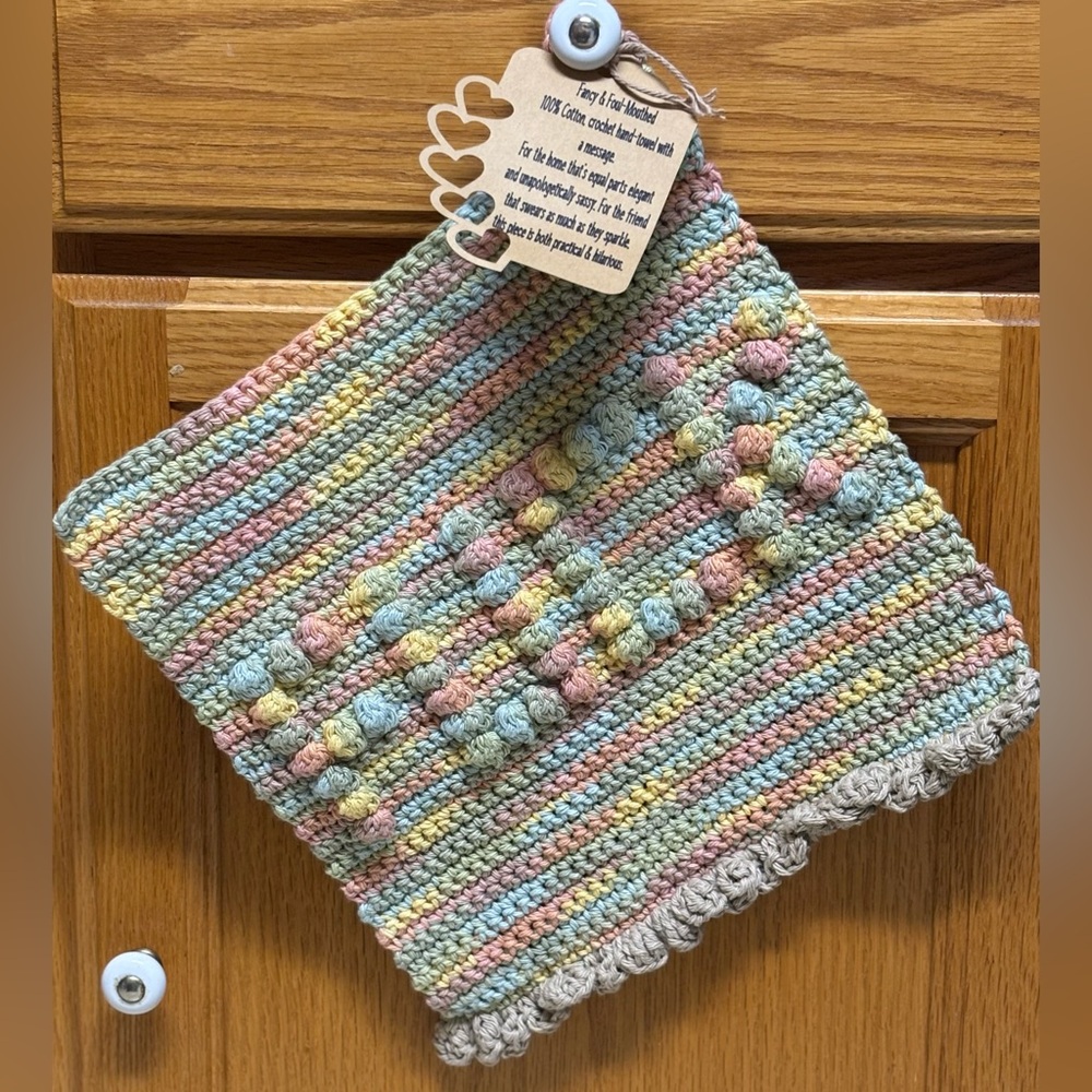Handmade F*UCK Cotton Hand-towel
